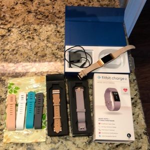 Fitbit charge 2 rose gold series..